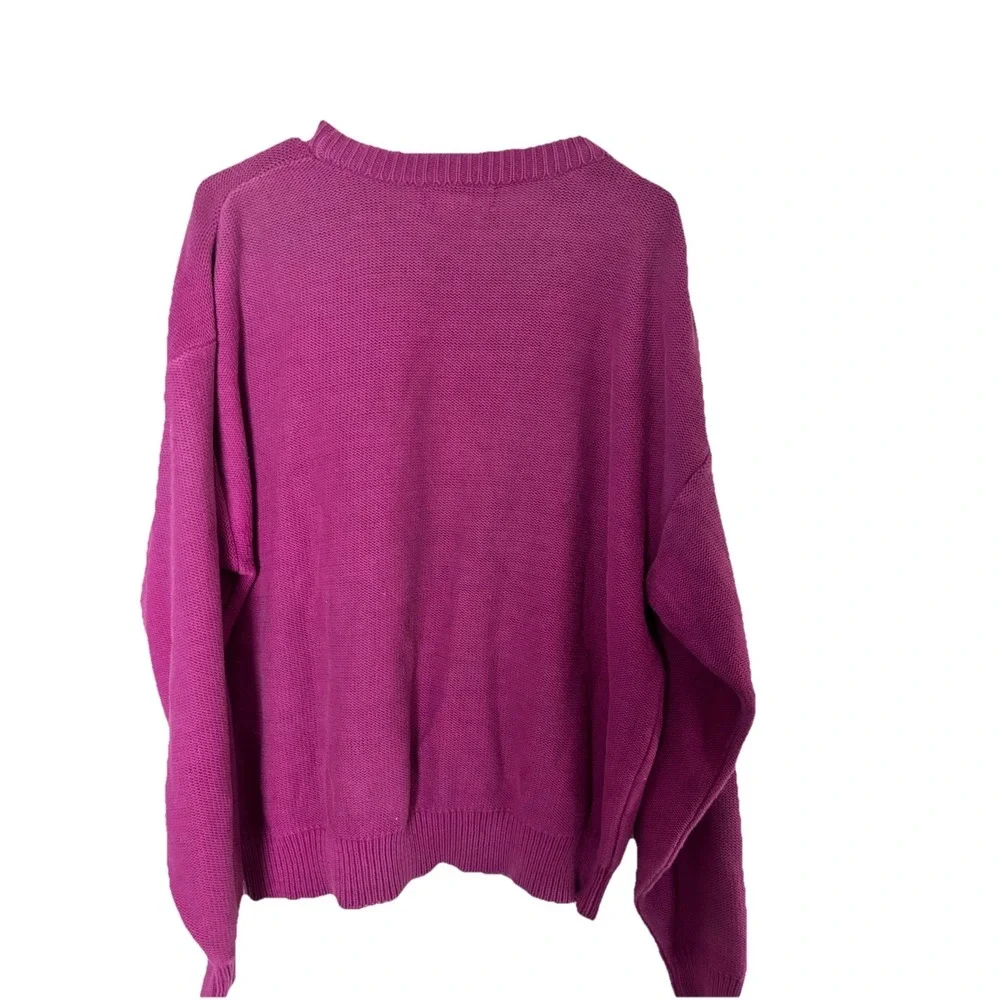 Vintage Fore Golf & Leisure Mens L Crew Neck Sweater Golfer Front Pattern Cotton
